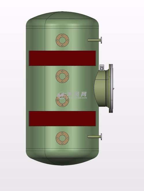 压力容器模型图设计 - 压力容器 - 沐风网